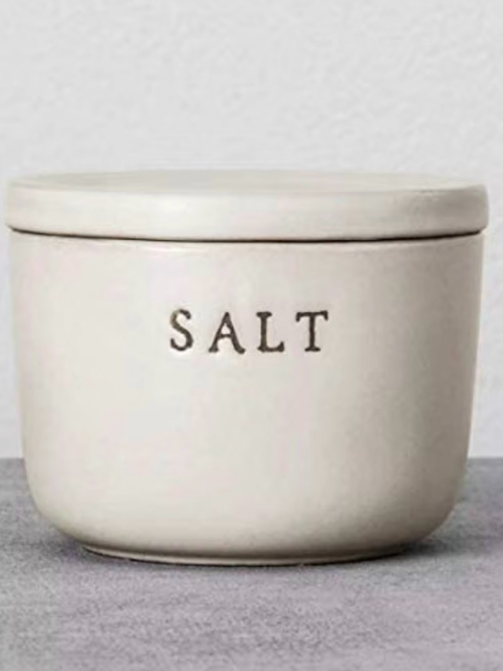 Hearth & Hand Magnolia Ceramic SALT Jar with Lid